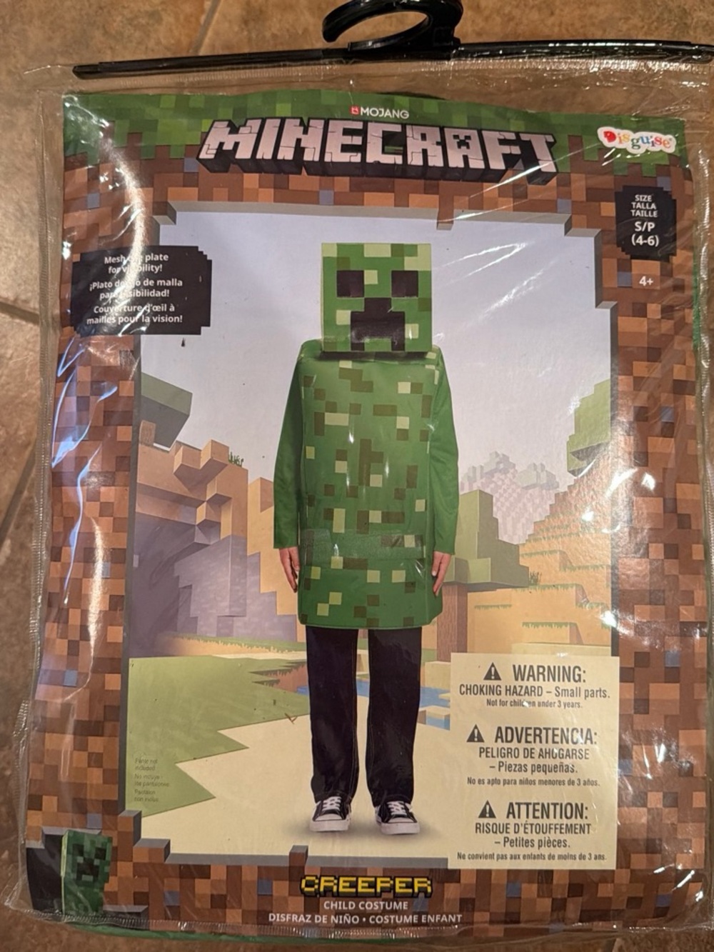 Kid’s Minecraft Creeper Costume (Size 4-6)